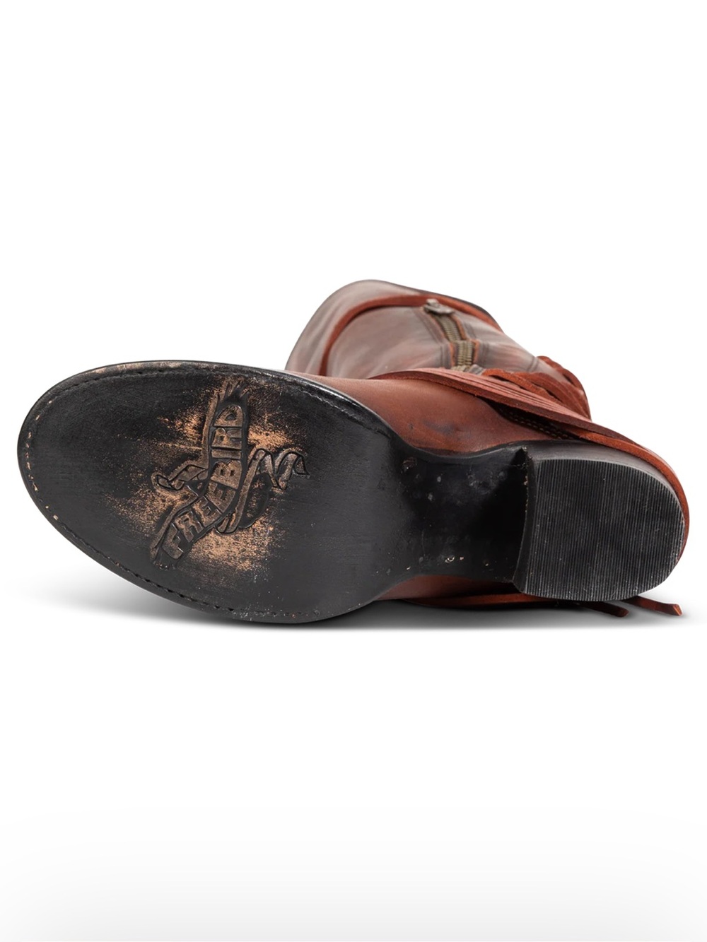 Freebird Coal Talk Leather Boots in Cognac - Picture 7 of 15